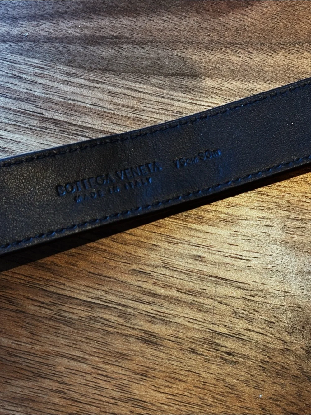 BOTTEGA VENETA Intrecciato leather belt